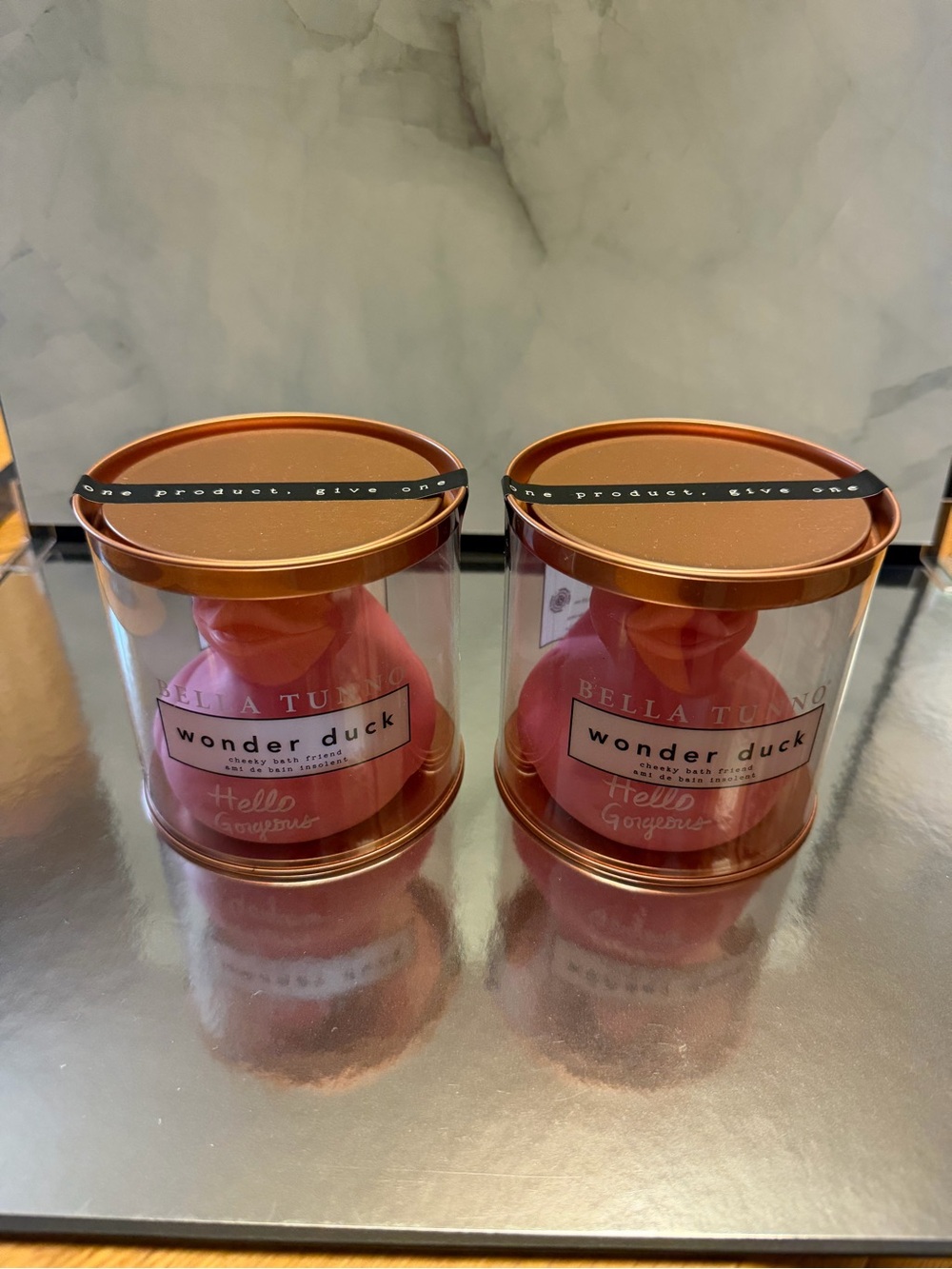Bella Tunno Pink  Wonder Duck Non-Toxic bath friend